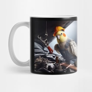 Cockatiel mechanic Mug